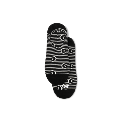 Spiral Stripe No Show Socks (men's)