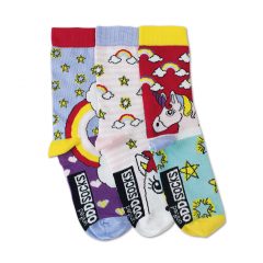 Unicorns - 3 Single Girls Socks