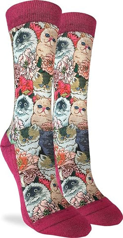 Floral Cat Socks