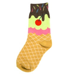 Ice Cream Cone Socks (Kids)