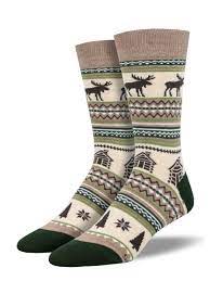 Moose Fair Isle Socks