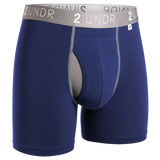 2 UNDR Swing Shift 6" Boxer Brief  (Navy)