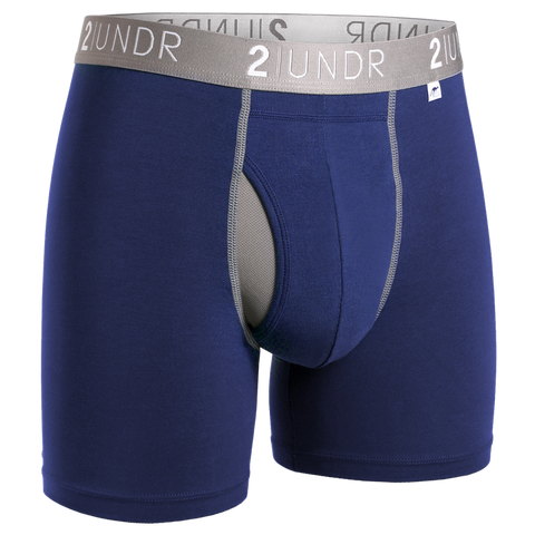 2 UNDR Swing Shift 6" Boxer Brief  (Navy)