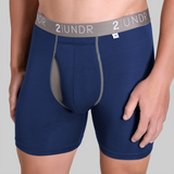 2 UNDR Swing Shift 6" Boxer Brief  (Navy)