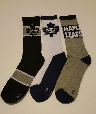 Toronto Maple Leafs Socks - 3 pairs