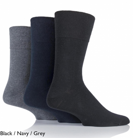 IOMI Footnurse Gentle Grip Diabetic Socks - 3 pairs