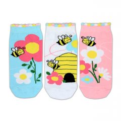 Like Bees - 3 Single Girls Low Socks