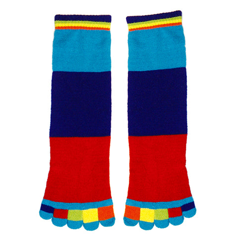 Colour Block Toe Socks