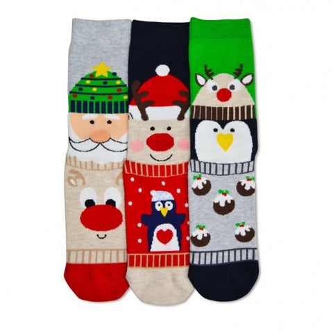 Christmas Carol (3 Single Socks)